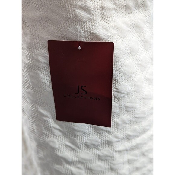 JS Collections NWT Size 14 Cream Drapes Mini Dress - Picture 10 of 10